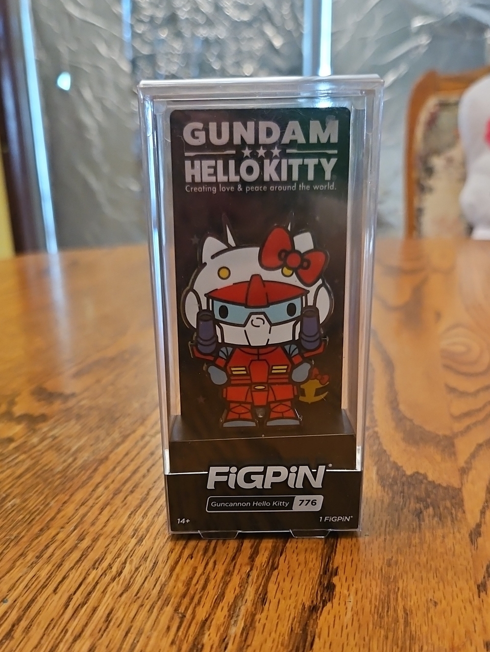 Sanrio Hello Kitty Gundam Guncannon FiGPiN - Red & Blue